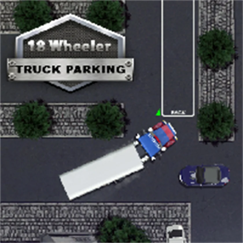 18 Wheeler Truck Parking — free online game screenshot and gameplay preview