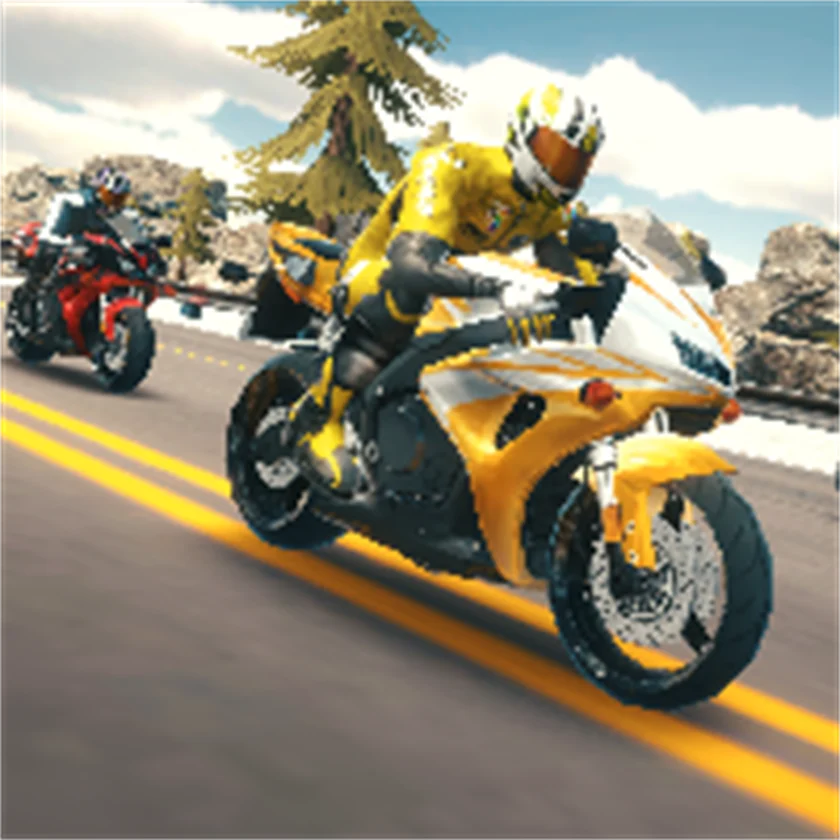 Highway Bike Simulator — free online game screenshot and gameplay preview