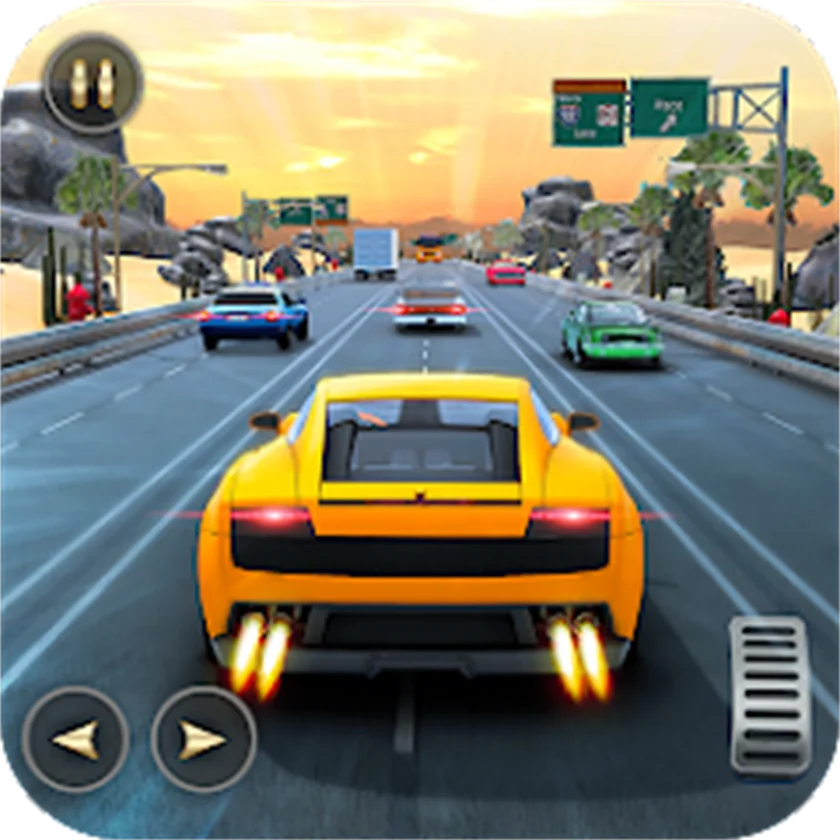 Hightway Racer 3D — free online game screenshot and gameplay preview
