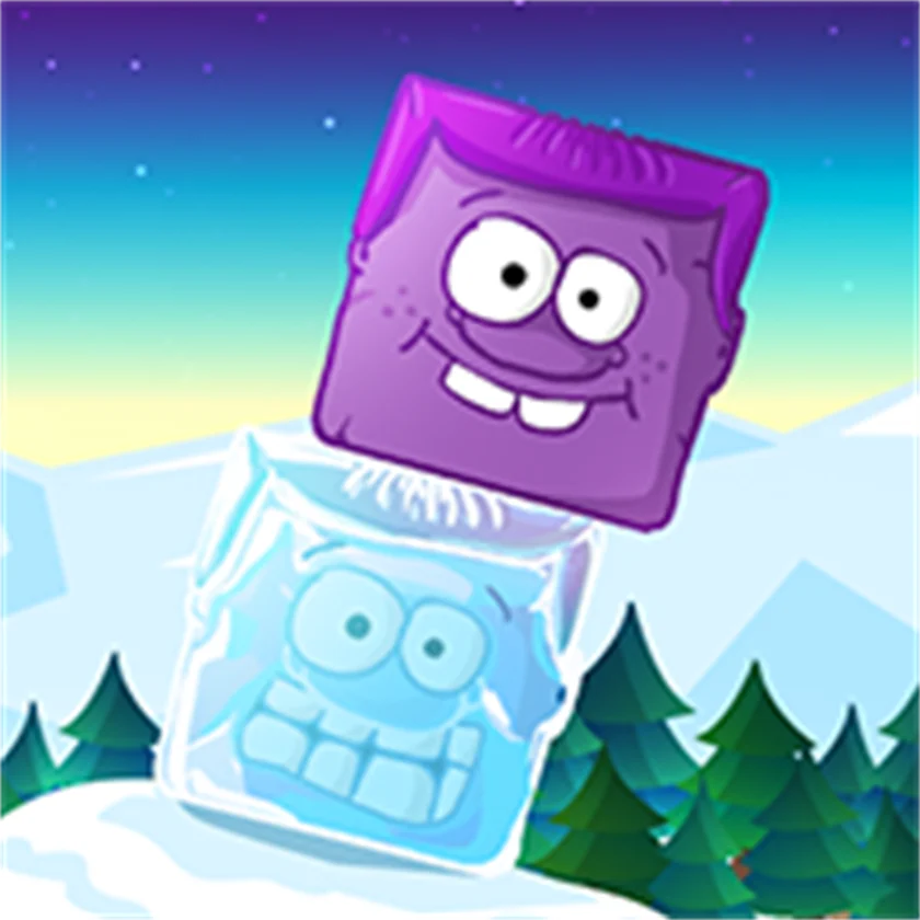 Icy purple head superslide — free online game screenshot and gameplay preview