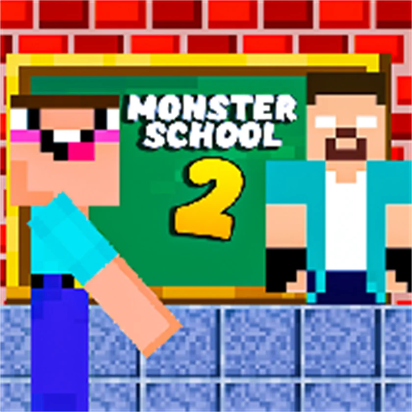 Monster School 2 — free online game screenshot and gameplay preview