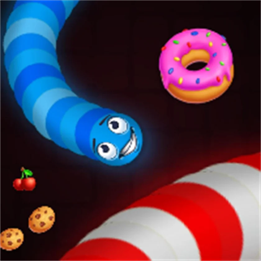 Snake Vs Worms — free online game screenshot and gameplay preview