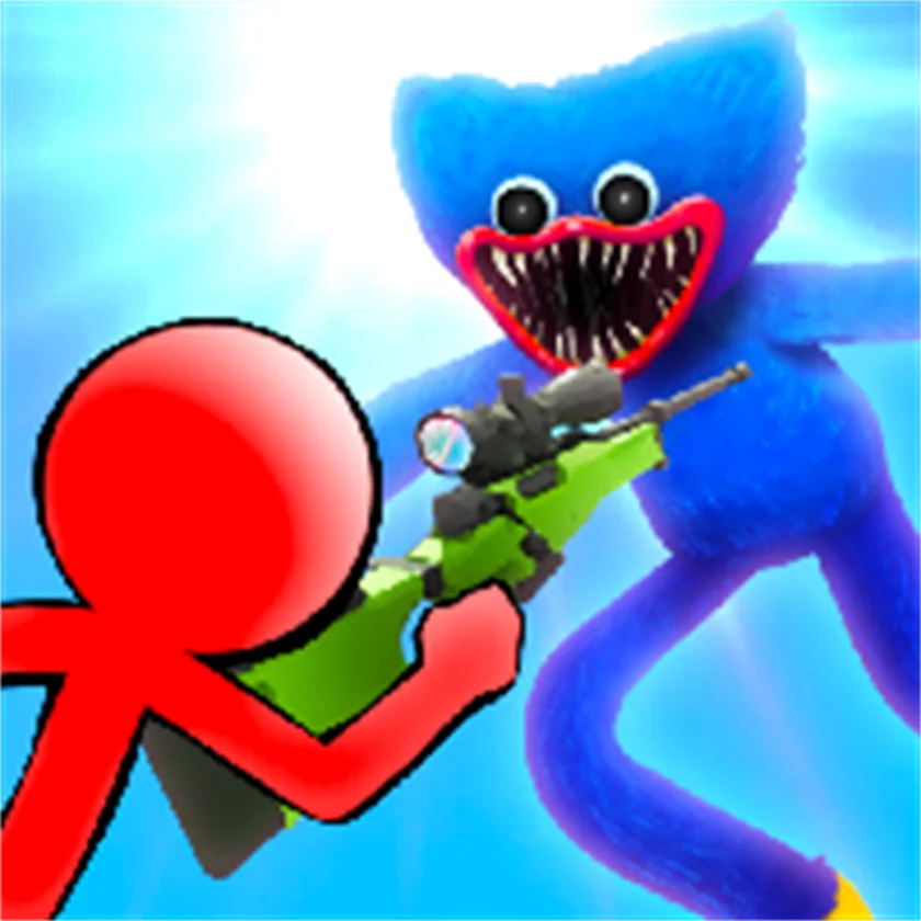 Stickman vs Huggy Wuggy — free online game screenshot and gameplay preview