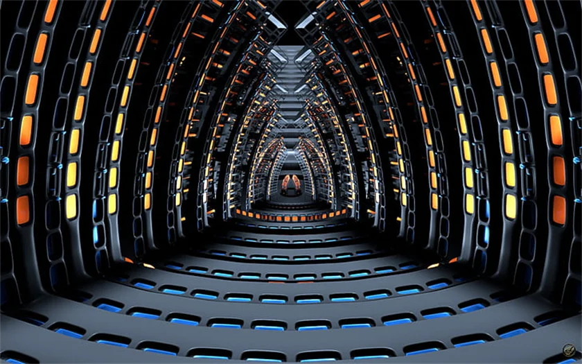 Two Tunnel 3D — free online game screenshot and gameplay preview